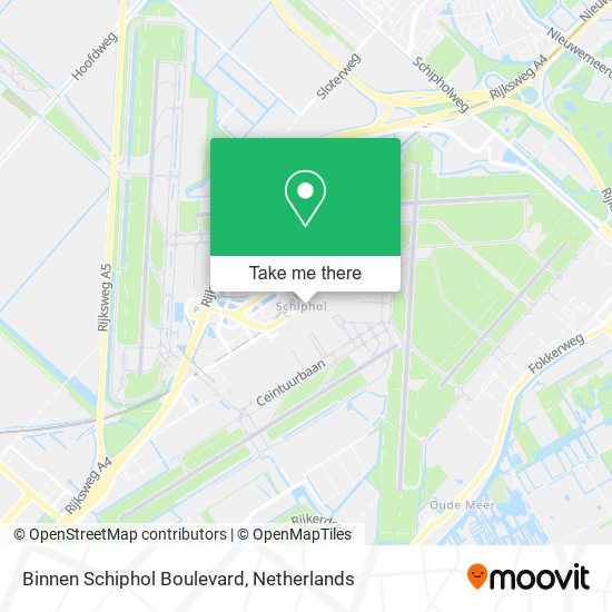 Binnen Schiphol Boulevard Karte