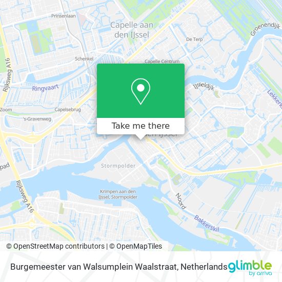 Burgemeester van Walsumplein Waalstraat map