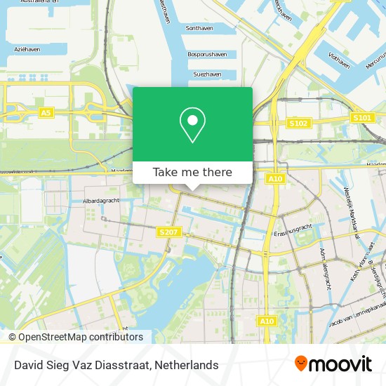 David Sieg Vaz Diasstraat map