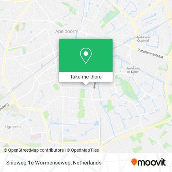 Snipweg 1e Wormenseweg map