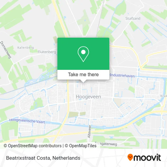 Beatrixstraat Costa map