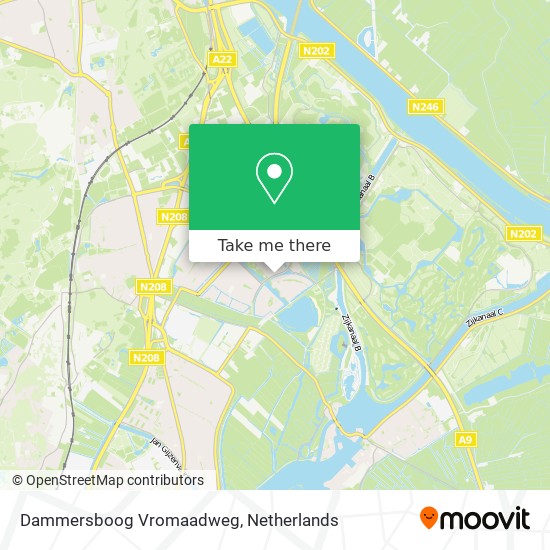 Dammersboog Vromaadweg map