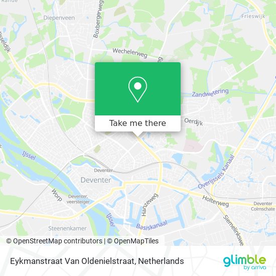 Eykmanstraat Van Oldenielstraat Karte