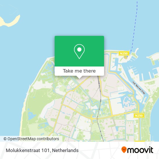 Molukkenstraat 101 map