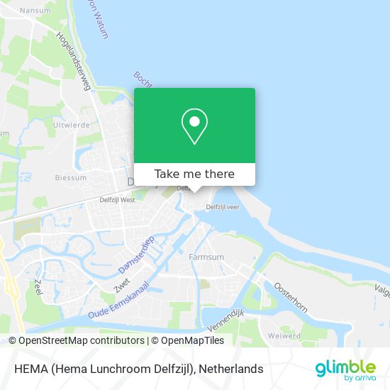 HEMA (Hema Lunchroom Delfzijl) Karte