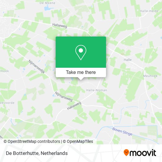 De Botterhutte, Nijmansedijk 22A map