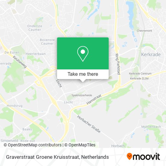 Graverstraat Groene Kruisstraat map