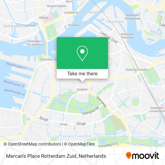 Mercan's Place Rotterdam Zuid map