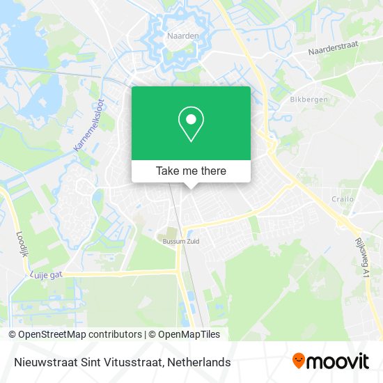 Nieuwstraat Sint Vitusstraat Karte