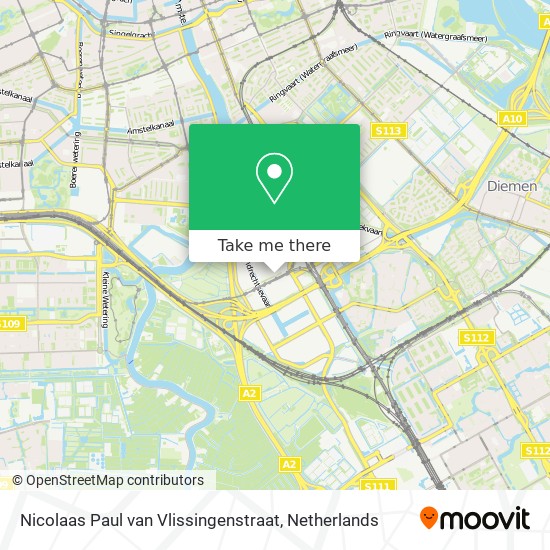 Nicolaas Paul van Vlissingenstraat map