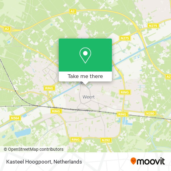 Kasteel Hoogpoort map