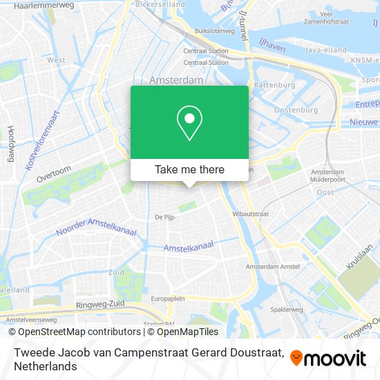 Tweede Jacob van Campenstraat Gerard Doustraat Karte