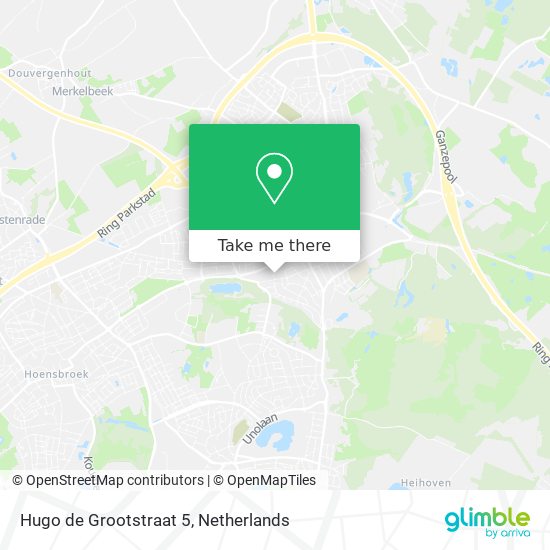 Hugo de Grootstraat 5 Karte