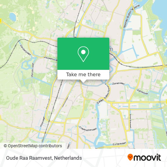 Oude Raa Raamvest map