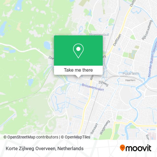 Korte Zijlweg Overveen map