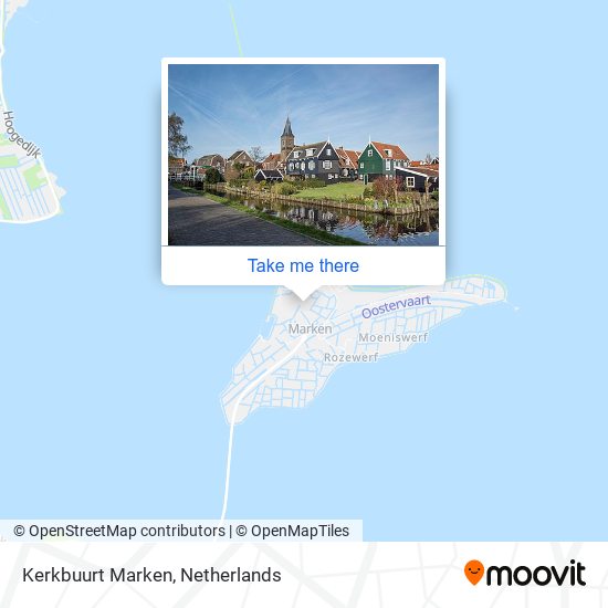 Kerkbuurt Marken Karte