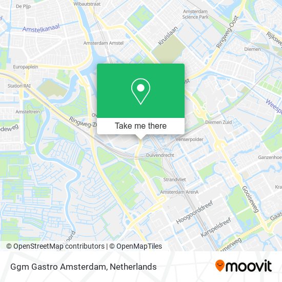 Ggm Gastro Amsterdam map