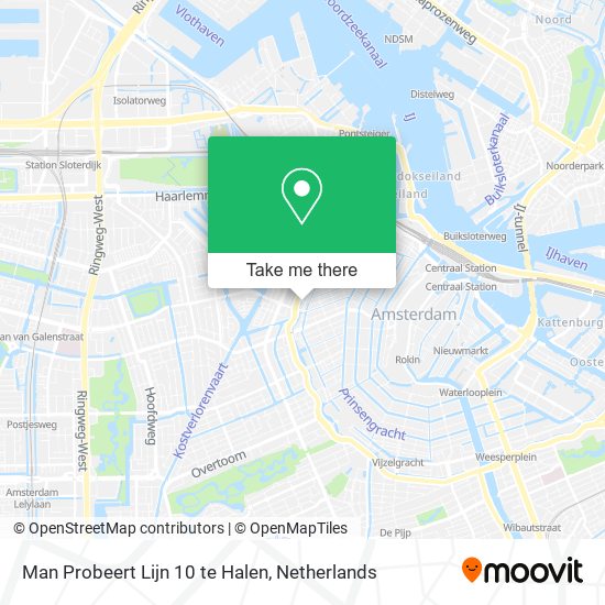Man Probeert Lijn 10 te Halen map