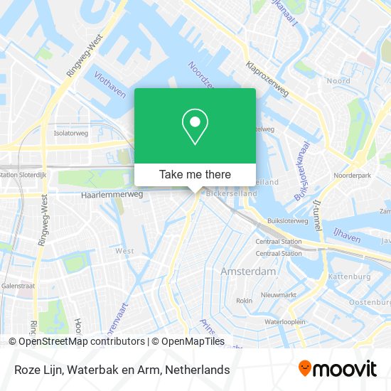 Roze Lijn, Waterbak en Arm map