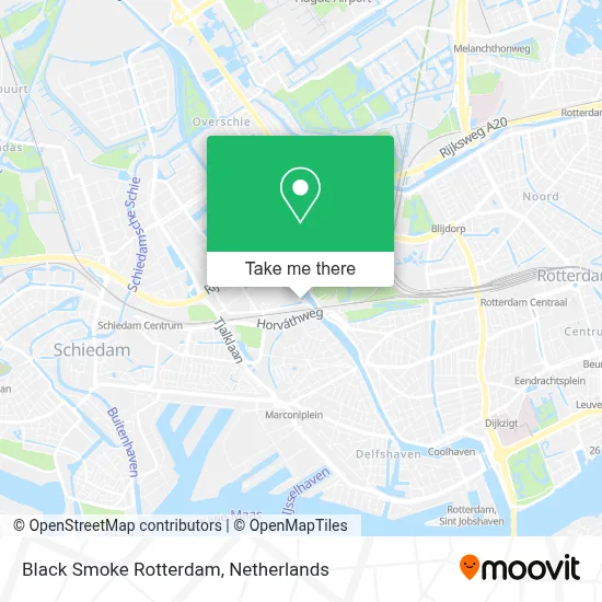 Black Smoke Rotterdam map