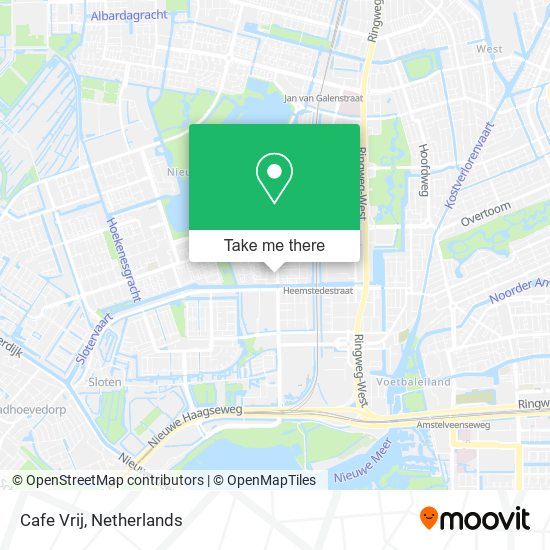 Cafe Vrij map