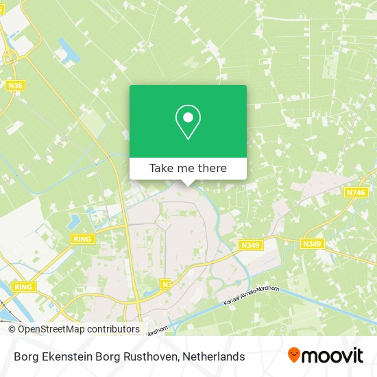 Borg Ekenstein Borg Rusthoven map