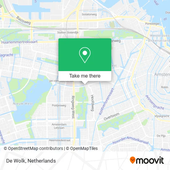 De Wolk map