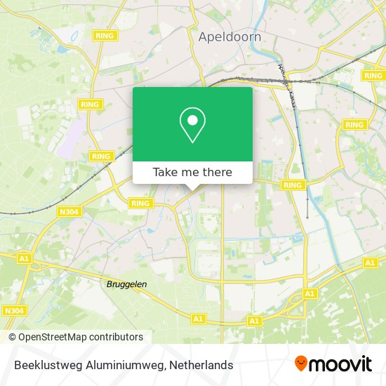 Beeklustweg Aluminiumweg map