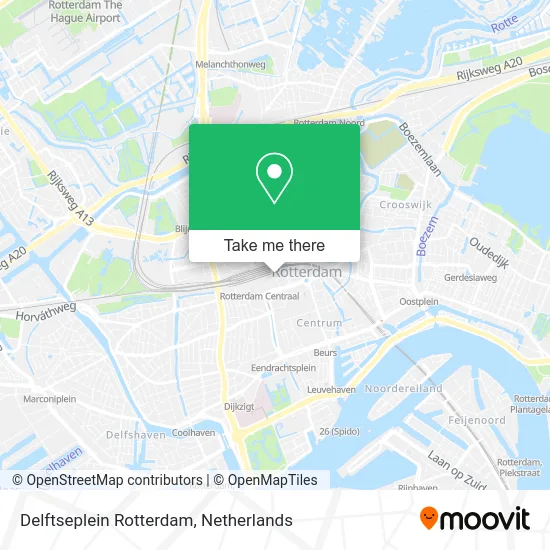 Delftseplein Rotterdam map
