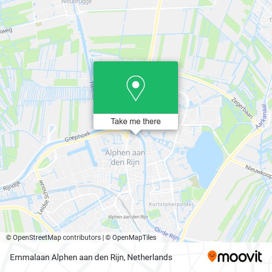 Emmalaan Alphen aan den Rijn map