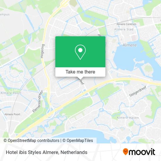 Hotel ibis Styles Almere map