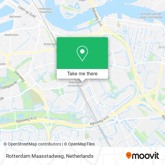 Rotterdam Maasstadweg map