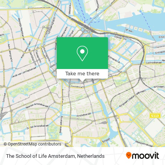 The School of Life Amsterdam map