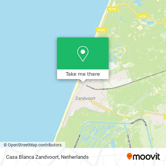 Casa Blanca Zandvoort map