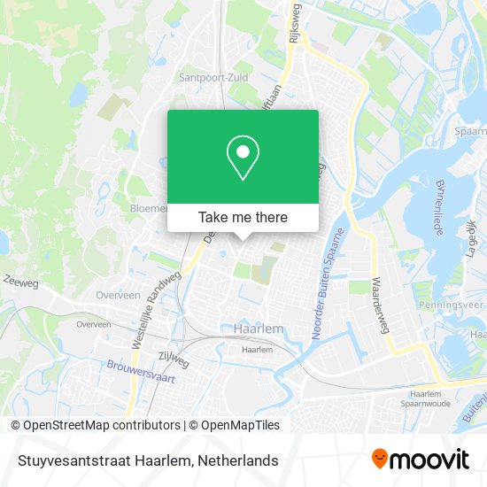 Stuyvesantstraat Haarlem map