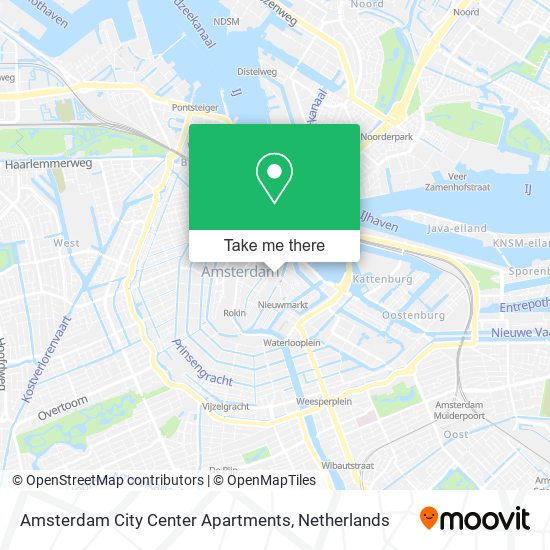 Amsterdam City Center Apartments Karte