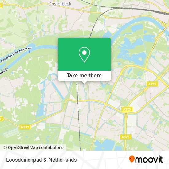 Loosduinenpad 3 map