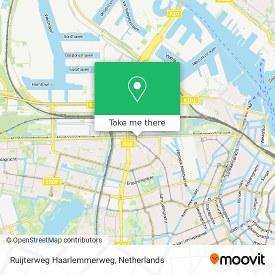 Ruijterweg Haarlemmerweg map