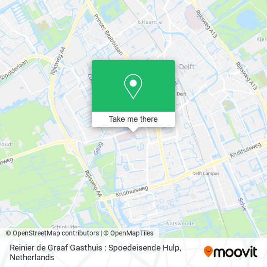 Reinier de Graaf Gasthuis : Spoedeisende Hulp map
