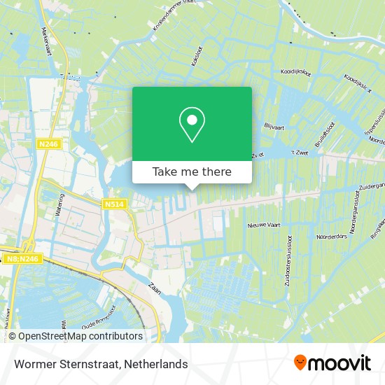 Wormer Sternstraat map