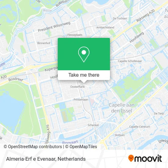 Almeria-Erf e Evenaar map