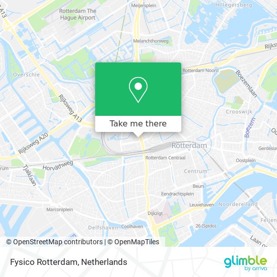 Fysico Rotterdam map