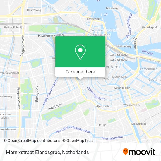 Marnixstraat Elandsgrac map
