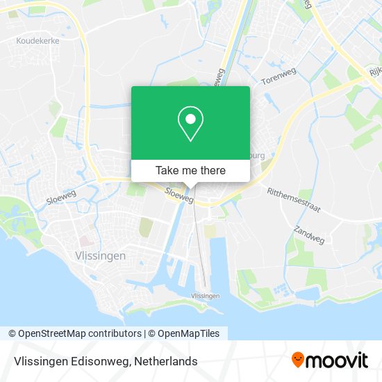 Vlissingen Edisonweg Karte