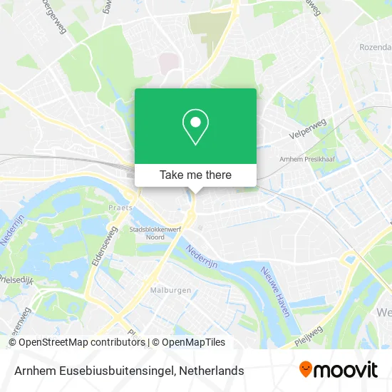 Arnhem Eusebiusbuitensingel map