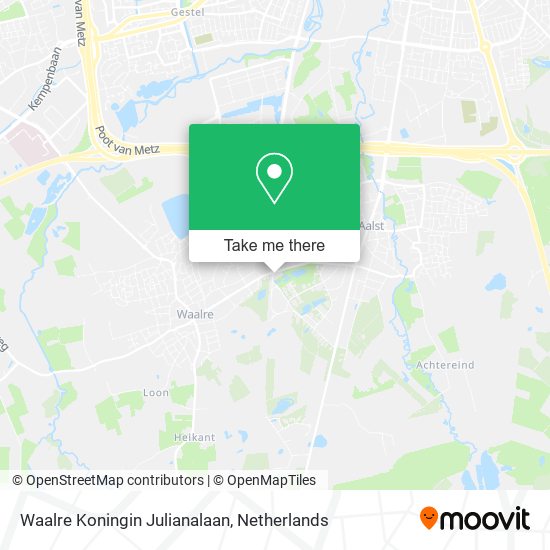Waalre Koningin Julianalaan map