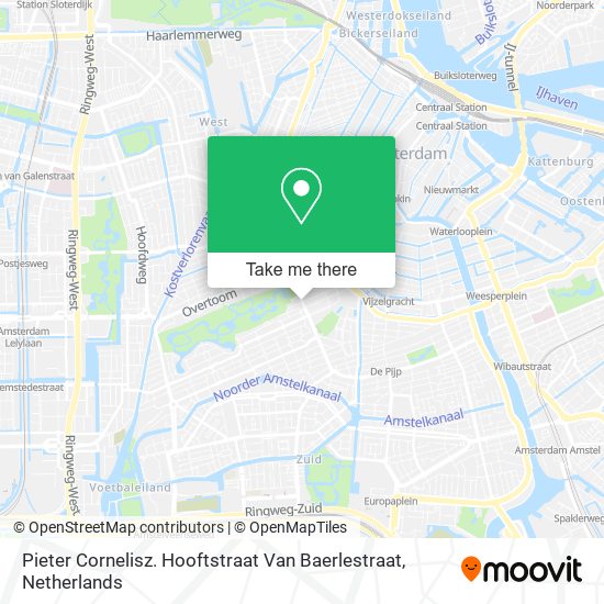 Pieter Cornelisz. Hooftstraat Van Baerlestraat Karte
