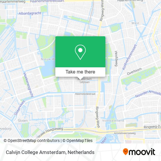 Calvijn College Amsterdam map