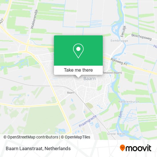 Baarn Laanstraat map