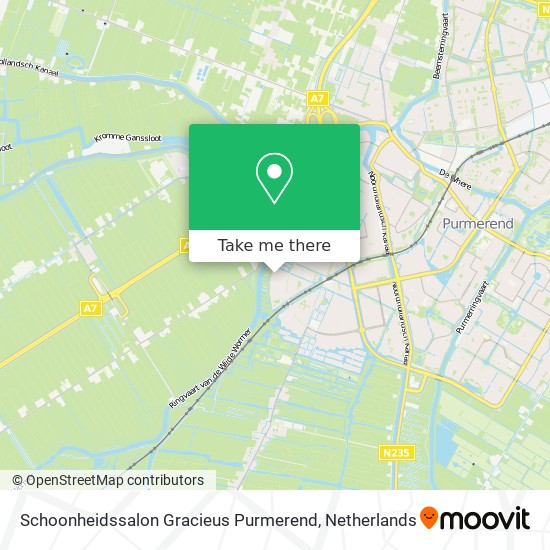 Schoonheidssalon Gracieus Purmerend map